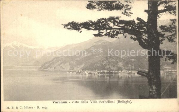 Varenna Lago di Como Visto dalla Villa Serbelloni
