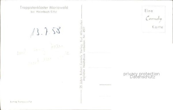 Heimbach Eifel Trappistenkloster Mariawald – Bild 2