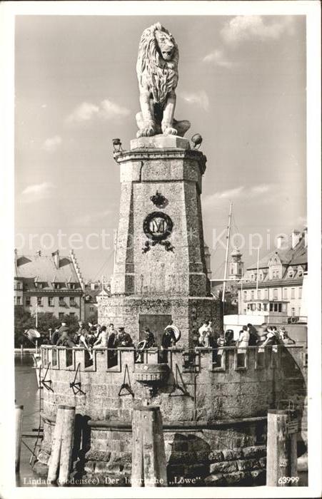 Lindau Bodensee der bayrische Löwe