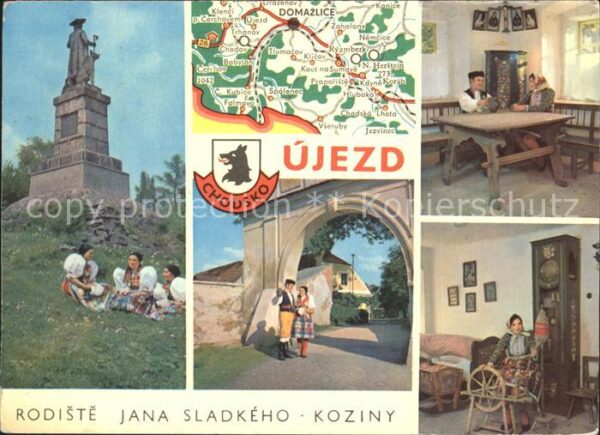 Ujezd u Domazlic Denkmal Tracht Wohnhaus innen
