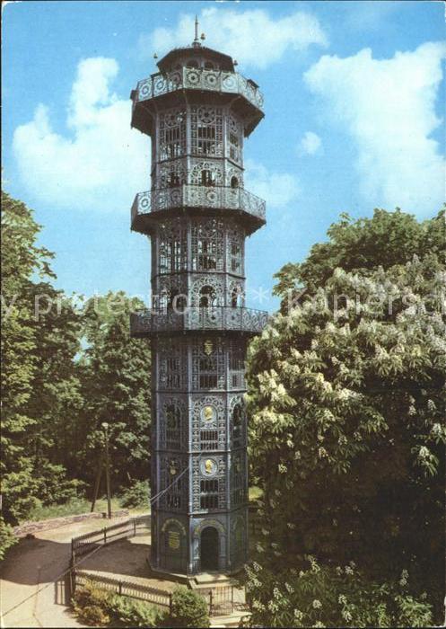 Loebau Sachsen Gußeiserner Aussichtsturm auf dem Löbau