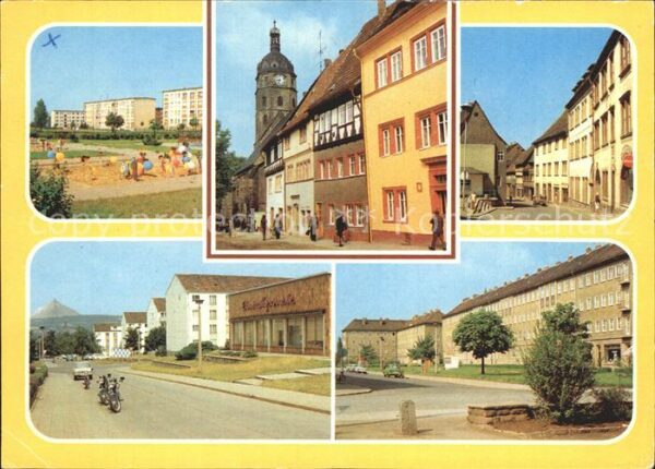 Sangerhausen Suedharz Südwestsiedlung Markt Kornmarkt  Friedr