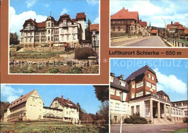 Schierke Harz Erholungsheime Franz Mehring und Herman