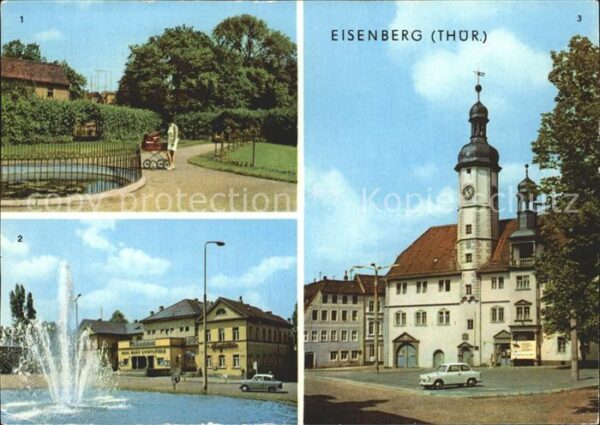 Eisenberg Thueringen Schloßgarten Rathaus Platz der Republik