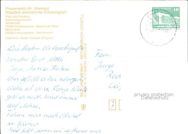 Frauenwald Thueringen Platz des Friedens Nordstrasse Erholung – Bild 2