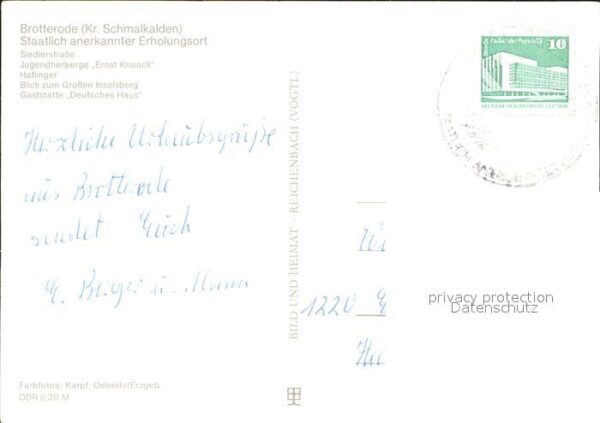 Brotterode Siedlerstrasse Jugendherberge Erns Knaa – Bild 2