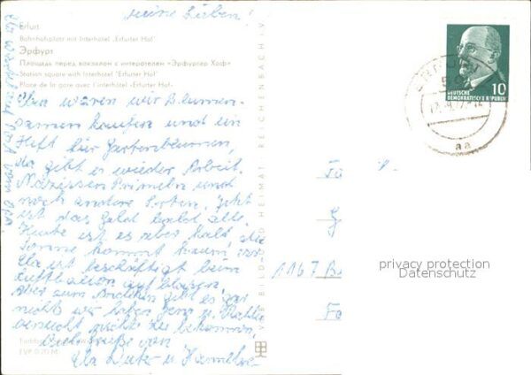 Erfurt Bahnhofsplatz Interhotel-Erfurter Hof – Bild 2