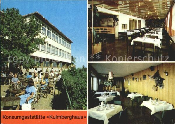 Saalfeld Saale Konsumgaststätte Kulmberghaus