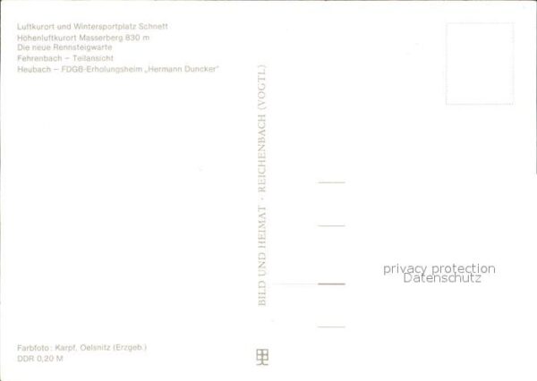 Thueringen Region Schnett Masserberg Rennsteigwarte Fehre – Bild 2