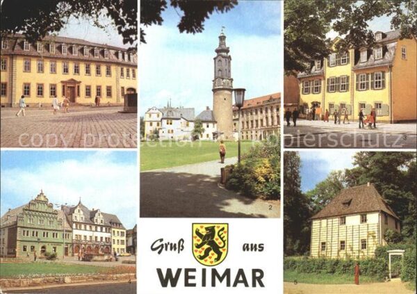 Weimar Thueringen Goethehaus Schloß Schillerhaus Lucas-Cr