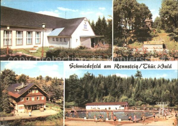 Schmiedefeld Rennsteig Kulturhaus Filmbühne Kuranlagen Waldbad
