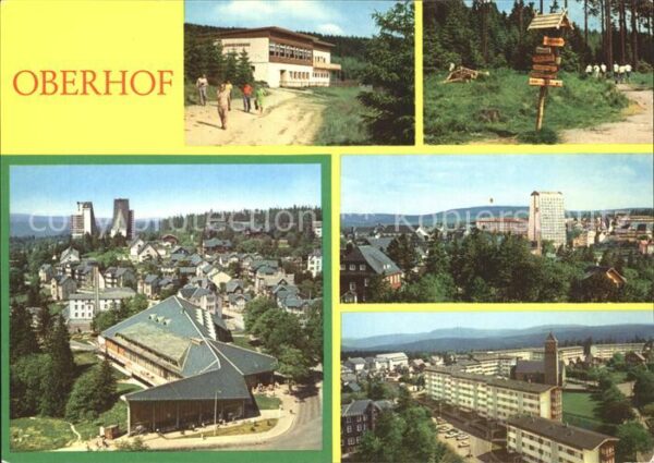 Oberhof Thueringen Schanzenbaude Wegseiser Interhotel-Pano