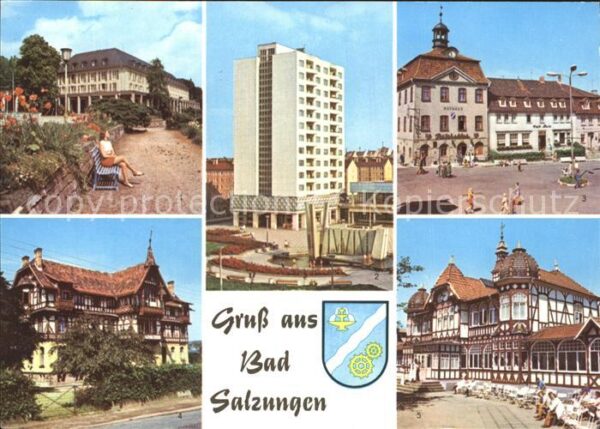 Bad Salzungen Kuhrhaus Hochhaus am Leninplatz Markt G