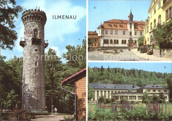 Ilmenau Thueringen Kickelhahnturm Rathaus Schloß