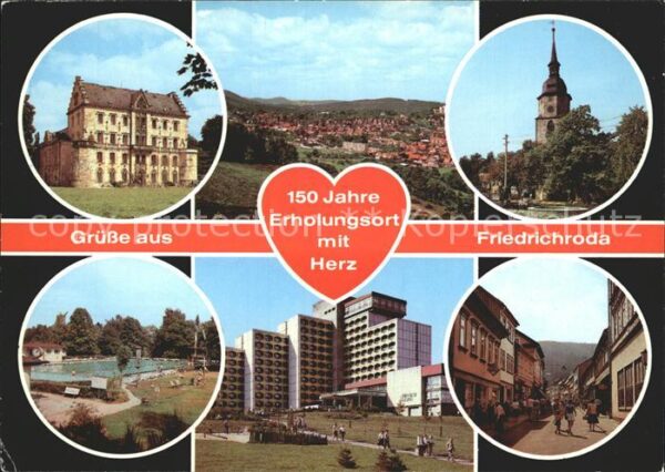 Friedrichsroda Schloß Schwimmbad Erholungsheim-August-