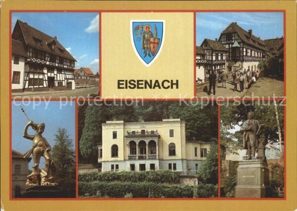 Eisenach Thueringen Lutherhaus Warburg Georgs-Brunnen Bachd