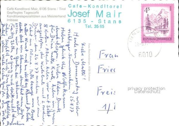 Stans Tirol Cafe Konditorei Mair – Bild 2