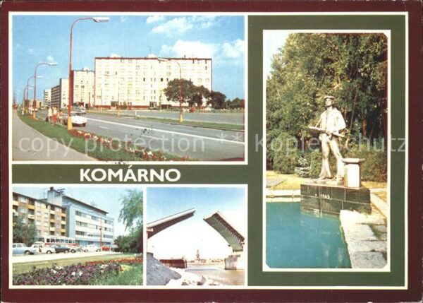 Komarno Komarom Slovakia Denkmal Ziehbrücke Wohnsiedlung