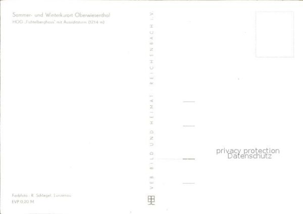 Oberwiesenthal Erzgebirge Fichtelberghaus mitAussichtsturm – Bild 2
