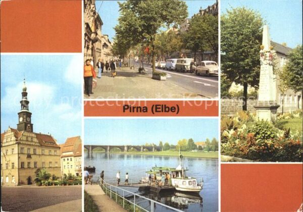 Pirna Markt Karl-Marx-Strasse Dampferanlegest