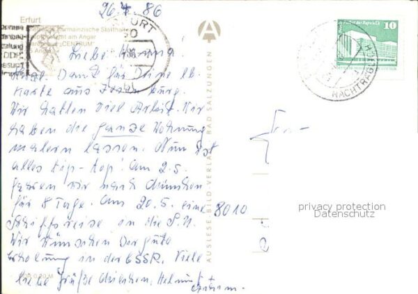 Erfurt Hauptpost Anger – Bild 2