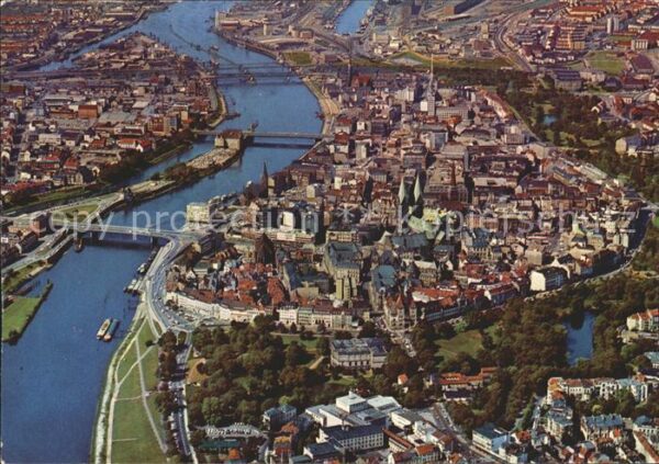 Bremen Fliegeraufnahme Stadtzentrum