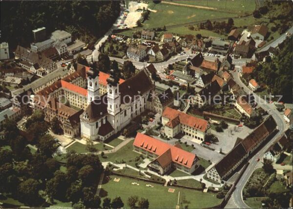 Zwiefalten Wuerttemberg Fliegeraufnahme Beneditinische Reichsab