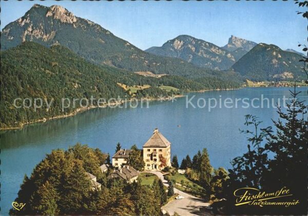 Fuschl See Salzkammergut Schloß Fuschl Fliegeraufnahme