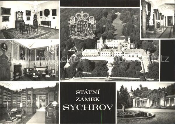Sychrov Fliegeraufnahme Schloss