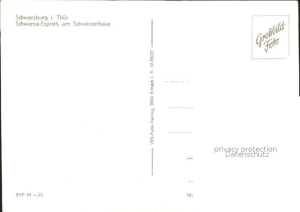 Schwarzburg Thueringer Wald Schwarza Expreß am Schweizerhaus – Bild 2