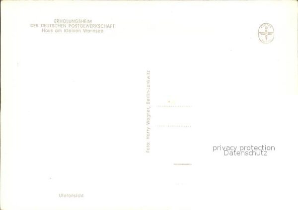 Wannsee Erholungsheim der Deutschen Postgewerks – Bild 2