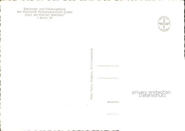Wannsee Schulungs- und Erholungsheim der Deutsc – Bild 2