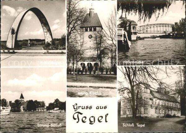 Tegel Strandschloß Hafenbrücke Schloß-Tegel K
