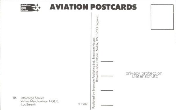 Flugzeuge Zivil Intercargo Service Vickers Merchantman – Bild 2