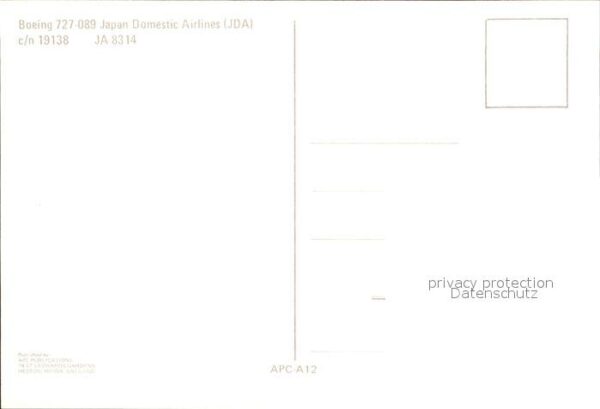 Flugzeuge Zivil Japan Domestic Airlines Boeing 727-089 – Bild 2