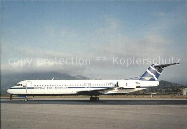 Flugzeuge Zivil Compagnie Corse Mediterranee Fokker 100
