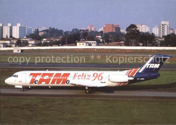 Flugzeuge Zivil TAM Te Amo Feliz 96 colours Fokker 100