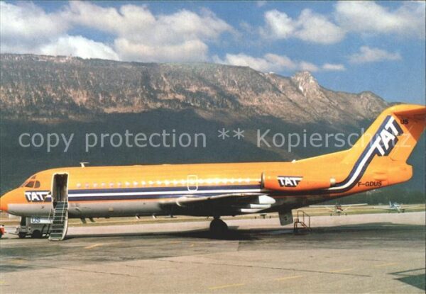 Flugzeuge Zivil TAT Fokker 28-2000 F-GDUS