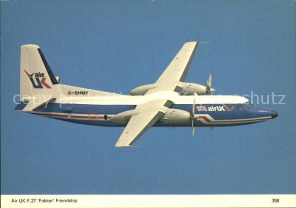 Flugzeuge Zivil Air UK F-27 Fokker Friendship