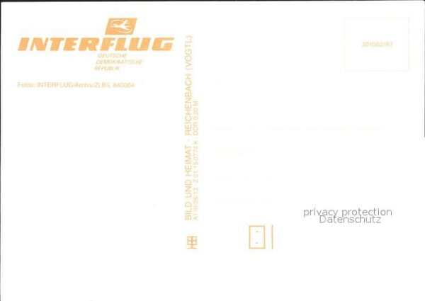 Flugzeuge Zivil Interflug – Bild 2