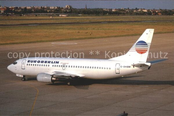 Flugzeuge Zivil Euroberlin France Boeing 737-2T5 G-DHSW