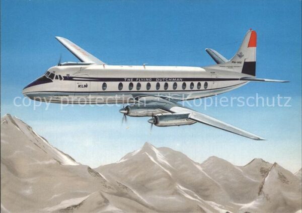 Flugzeuge Zivil KLM Royal Dutch Airlines Vickers Viscou