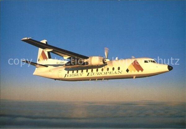 Flugzeuge Zivil Jersey European Fokker F-27