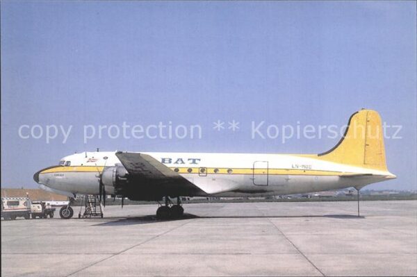 Flugzeuge Zivil B.A.T. Bergen Air Transport DC-4 LN-MOB