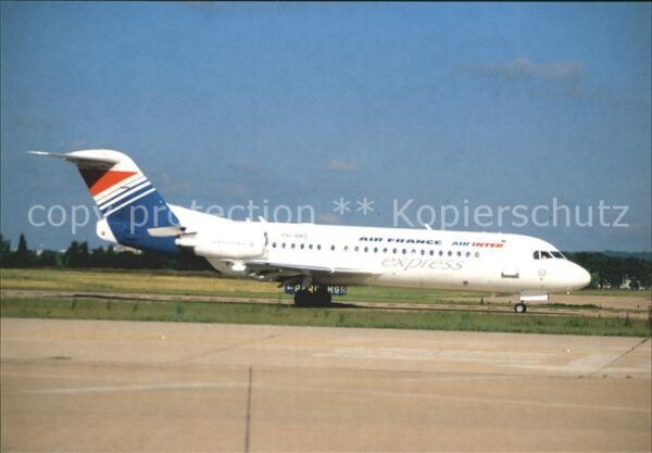 Flugzeuge Zivil Air Littoral Air France-Air Inter Fokke