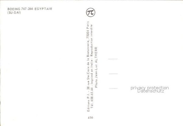 Flugzeuge Zivil Egyptair Boeing 767-266 SU-GAI – Bild 2