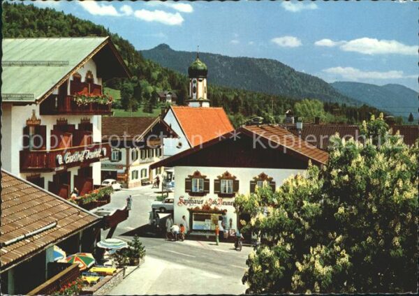 Wallgau Partie um die Jakobskirche