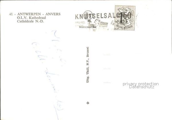 Antwerpen Anvers Fliegeraufnahme mit Kathedrale – Bild 2