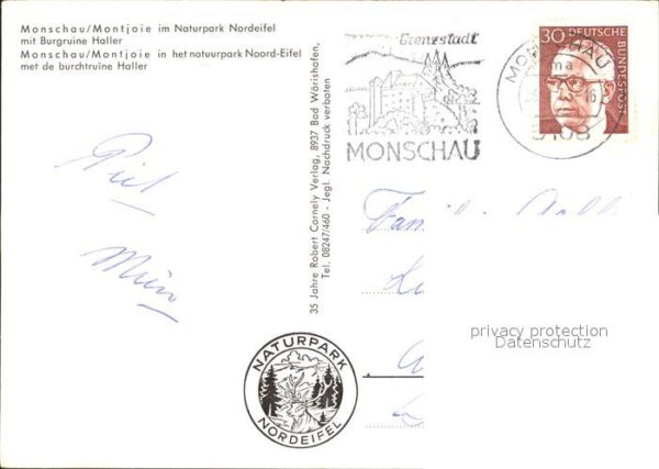 Monschau Fliegeraufnahme mit Burgruine Haller – Bild 2