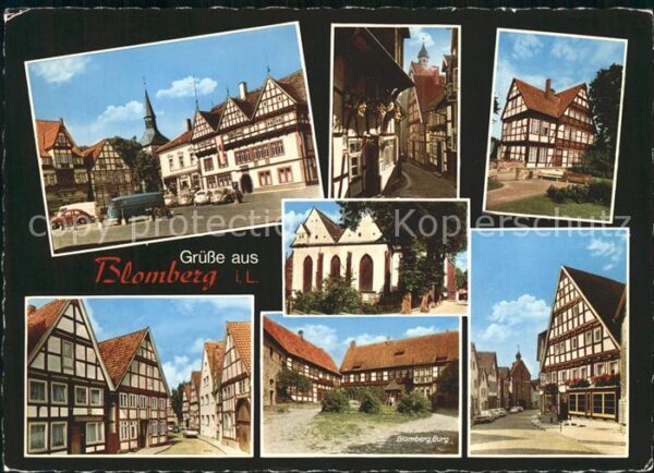 Blomberg Lippe Burg Fachwerkhäuser